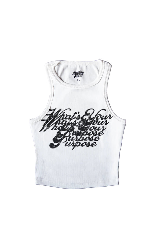 “What’s Your Purpose?” Crop Tank Top