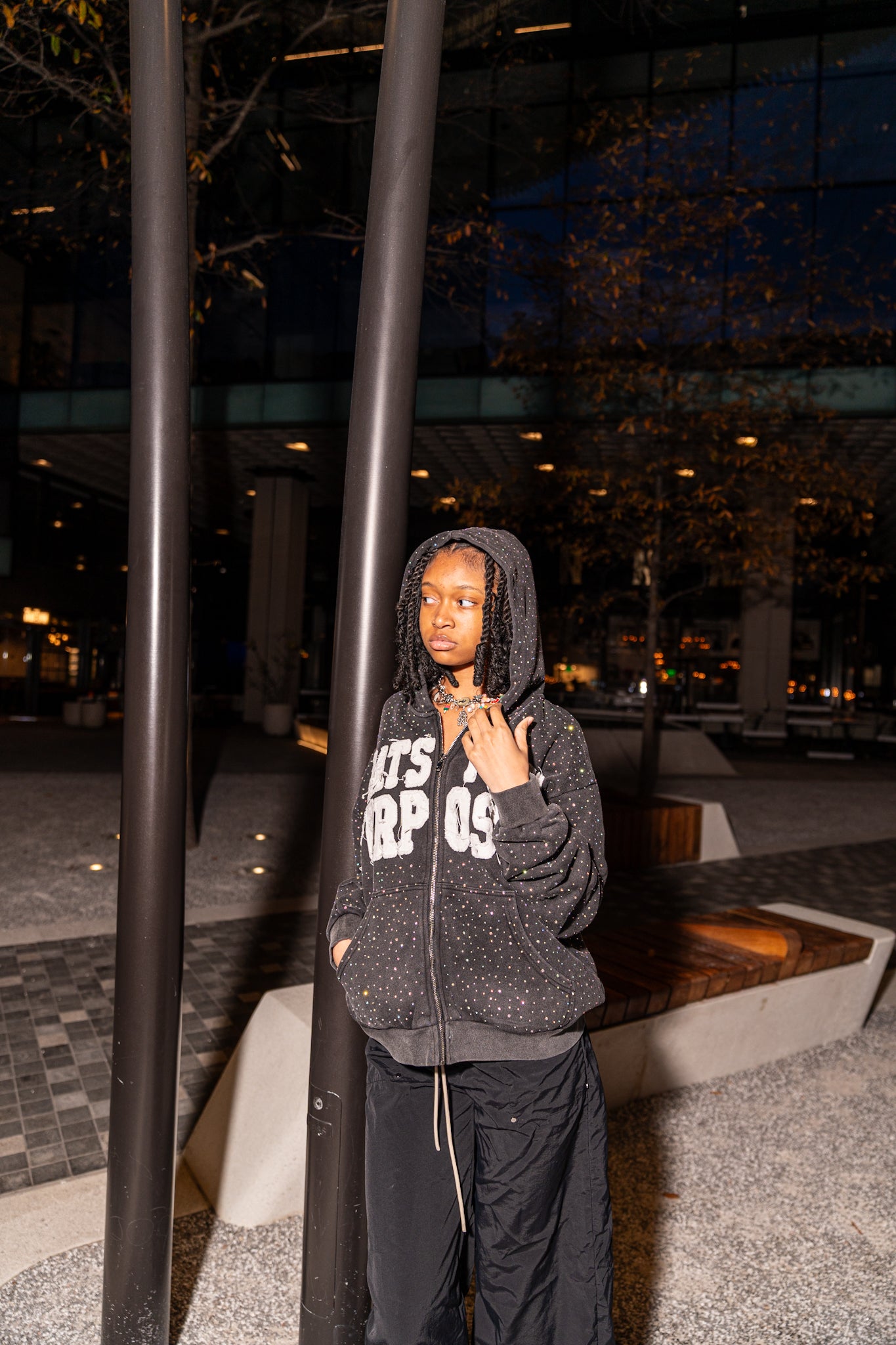 OG “What’s Your Purpose?” - Zip Up Hoodie (Black)