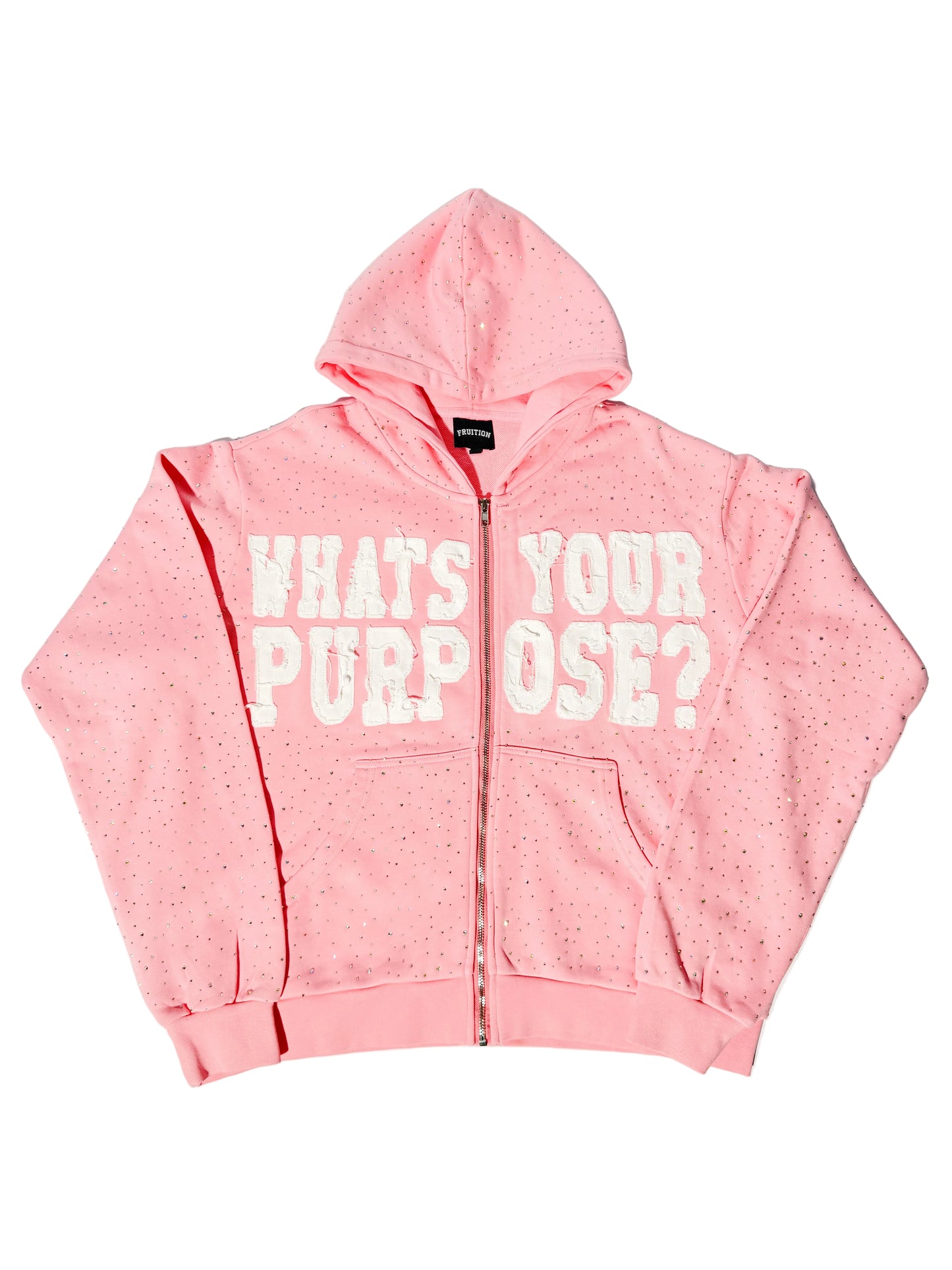 “What’s Your Purpose?” - Zip Up Hoodie (Pink)