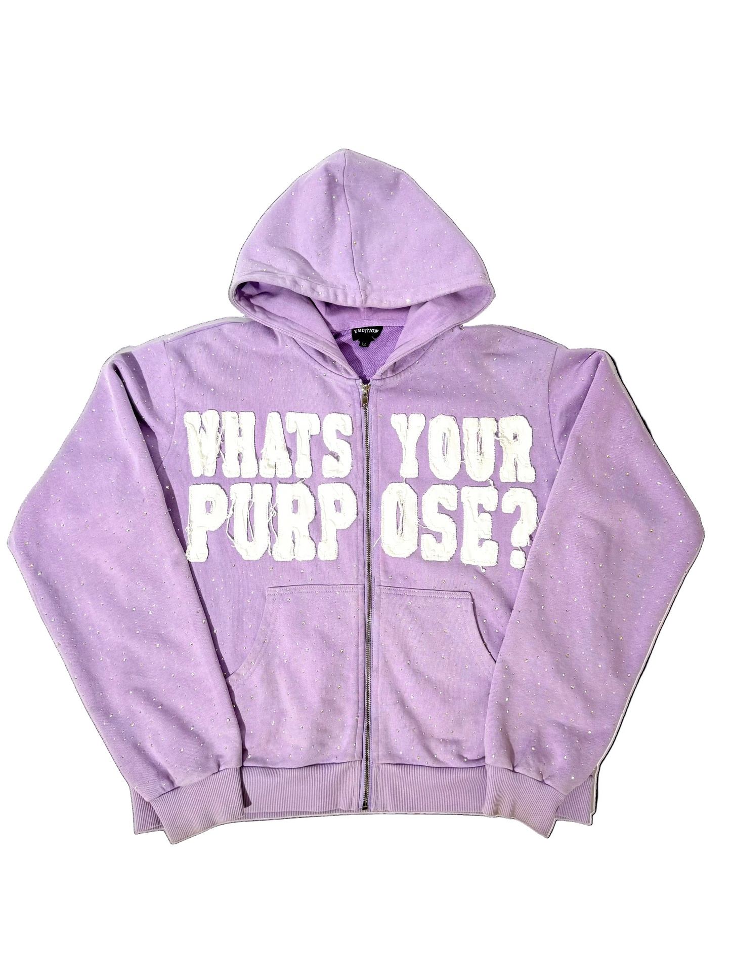 “Whats Your Purpose?” - Zip Up Hoodie (Lavender)